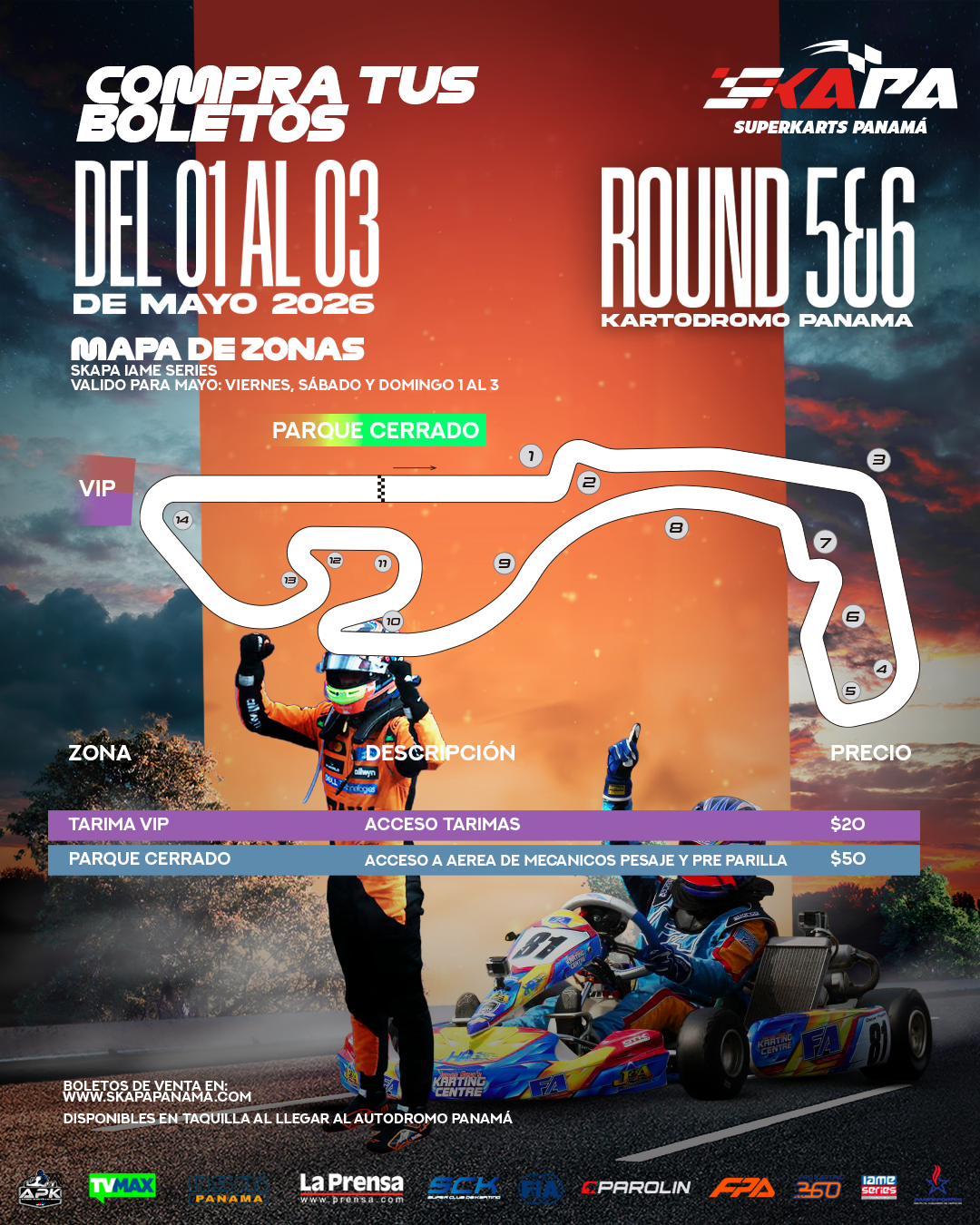 TIQUETERA IAME SERIES ROUND 5 &. 6